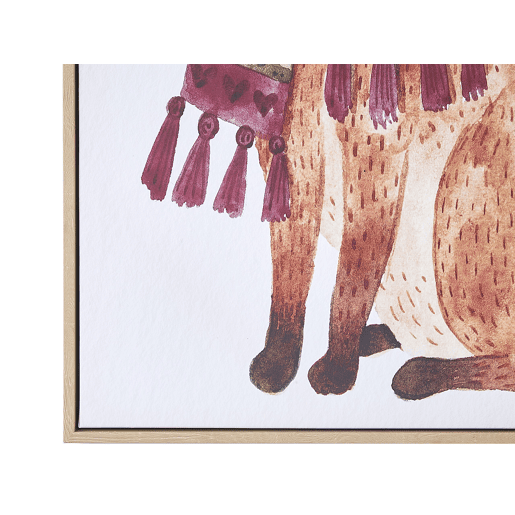 Tela MUCCIA Motivo animal 63 x 99 cm Castanho