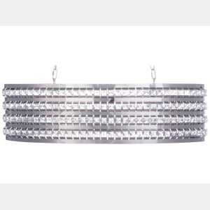 Candeeiro suspenso CAVONE Cristal Prateado