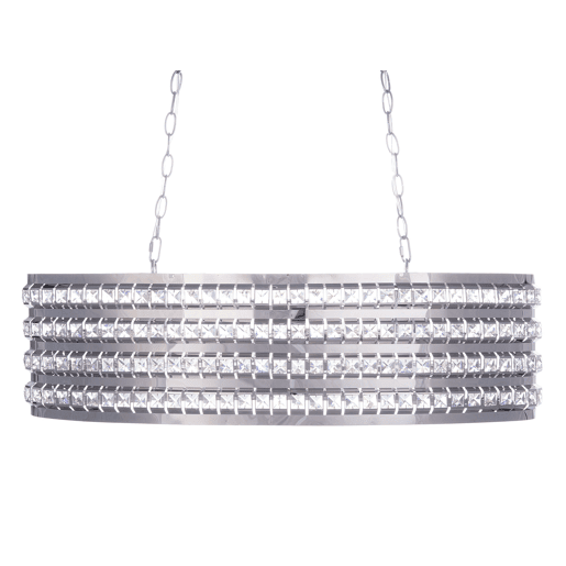 Candeeiro suspenso CAVONE Cristal Prateado Candeeiro suspenso CAVONE Cristal Prateado