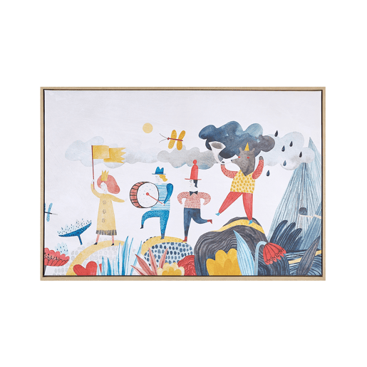 Tela BIBBIENA Motivo infantil 63 x 99 cm Multicolor