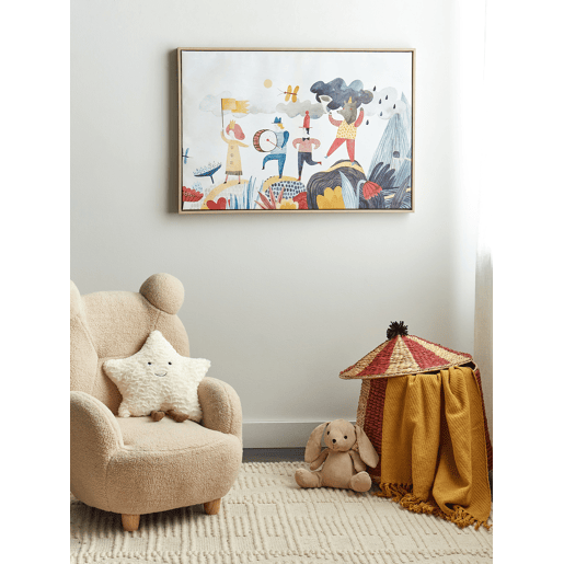 Tela BIBBIENA Motivo infantil 63 x 99 cm Multicolor