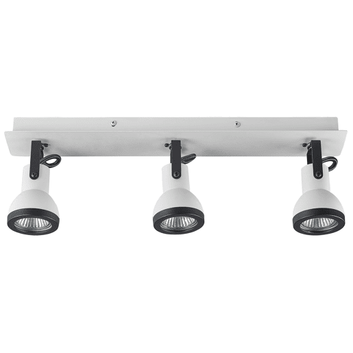 Candeeiro com 3 focos BARO Ajustável Metal Branco