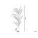 Beliani Planta artificial BAMBUSA VULGARIS Beliani Planta artificial BAMBUSA VULGARIS Verde