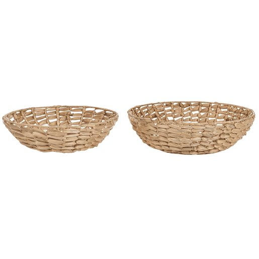 Conjunto de 2 taças decorativas DALAT Vime Natural