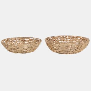 Conjunto de 2 taças decorativas DALAT Vime Natural