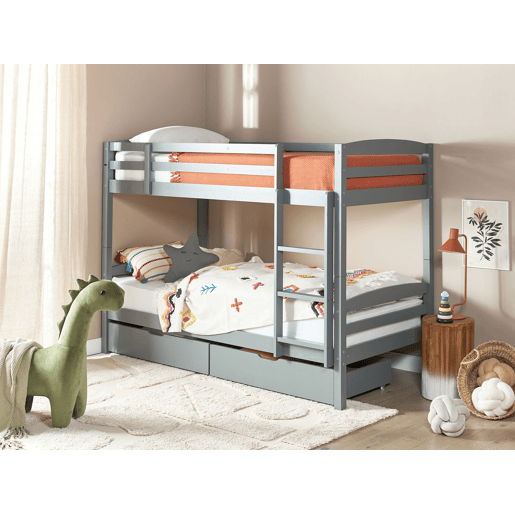 Beliani Conjunto de 2 gavetas de arrumação para cama Pinho RUMILLY