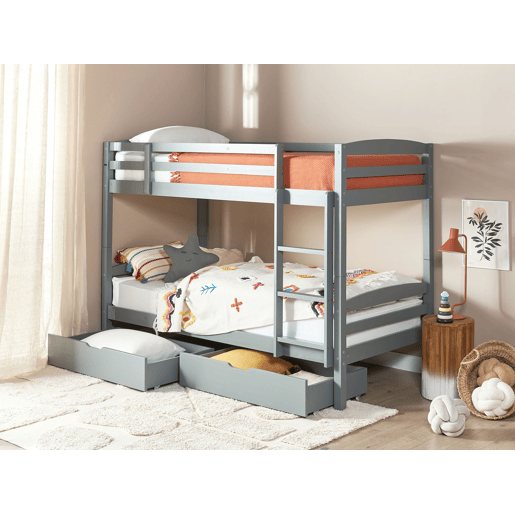 Beliani Conjunto de 2 gavetas de arrumação para cama Pinho RUMILLY