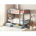 Beliani Conjunto de 2 cajones de cama Madera de pino RUMILLY Beliani Conjunto de 2 cajones de cama Madera de pino RUMILLY Gris