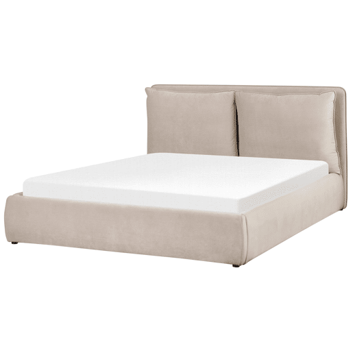 Beliani Cama baú Veludo BAJONNA