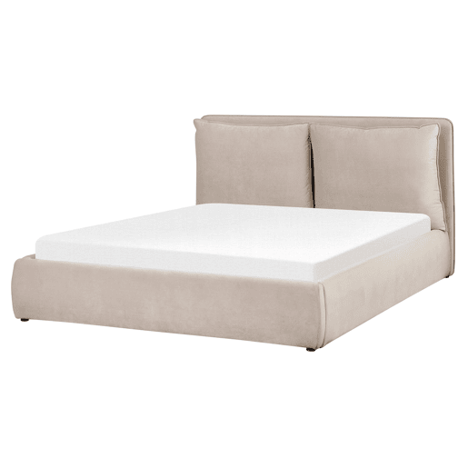 Beliani Cama baú Veludo BAJONNA