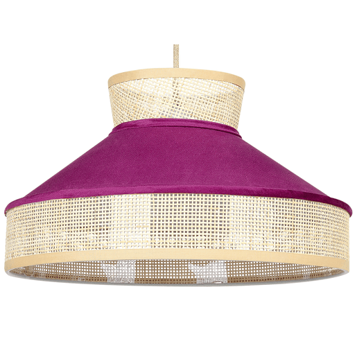 Candeeiro suspenso BATALI Rattan Fucsia