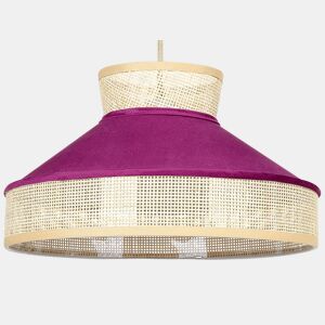 Candeeiro suspenso BATALI Rattan Fucsia