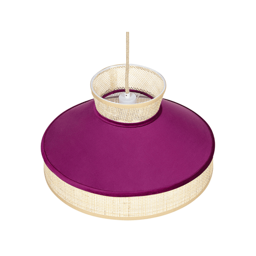 Candeeiro suspenso BATALI Rattan Fucsia