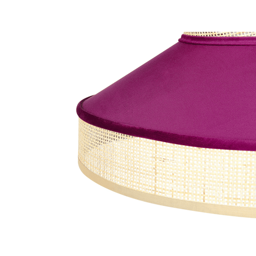 Candeeiro suspenso BATALI Rattan Fucsia