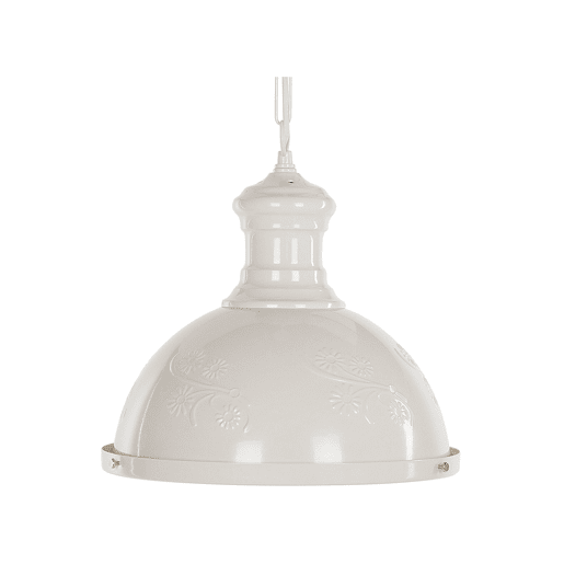 Candeeiro suspenso DIDESSA Metal Branco creme