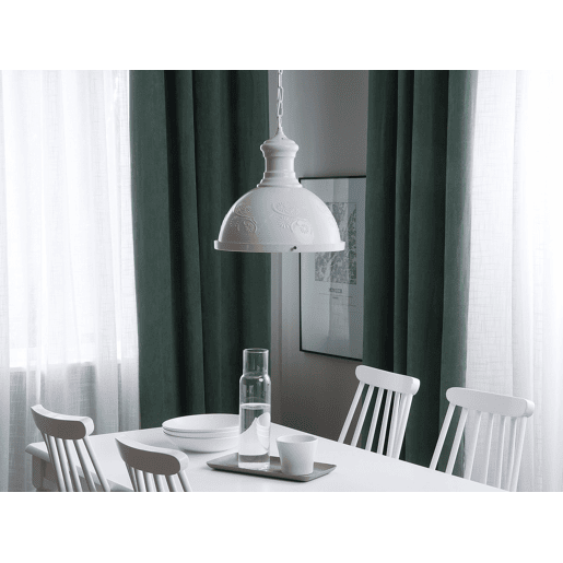 Candeeiro suspenso DIDESSA Metal Branco creme