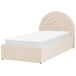 Beliani Cama infantil con almacenaje Terciopelo ANET 98x218 Beliani Cama infantil con almacenaje Terciopelo ANET 98x218 Azul Claro