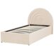 Beliani Cama infantil con almacenaje Terciopelo ANET 98x218 Beliani Cama infantil con almacenaje Terciopelo ANET 98x218 Azul Claro