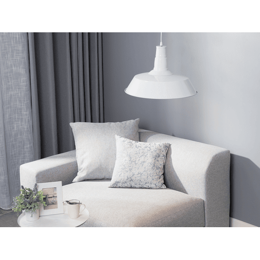 Candeeiro suspenso BAYOU Metal Branco