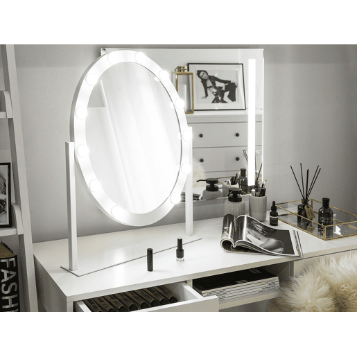 Espelho de toucador LED ROSTRENEN Branco
