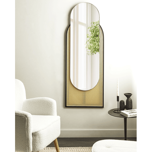 Espelho NEVERS 53 cm 143 cm Rattan Natural Espelho NEVERS 53 cm 143 cm Rattan Natural