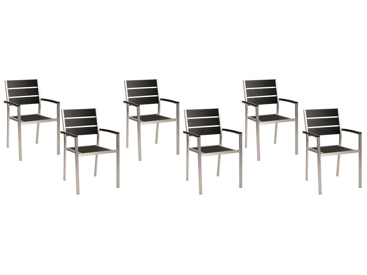 Beliani Silla de jardín VERNIO Negro
