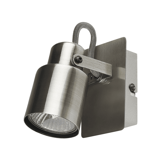 Conjunto de 2 candeeiros de foco BONTE Ajustável Metal Prateado