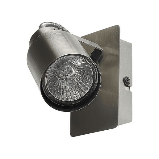 Conjunto de 2 candeeiros de foco BONTE Ajustável Metal Prateado