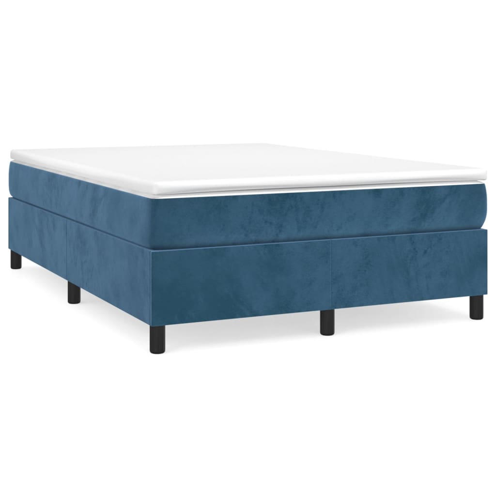 Cama box spring 140x200 Azul