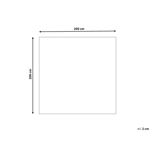 Tapete DAVUTLAR Creme claro 200 x 200 cm Lã