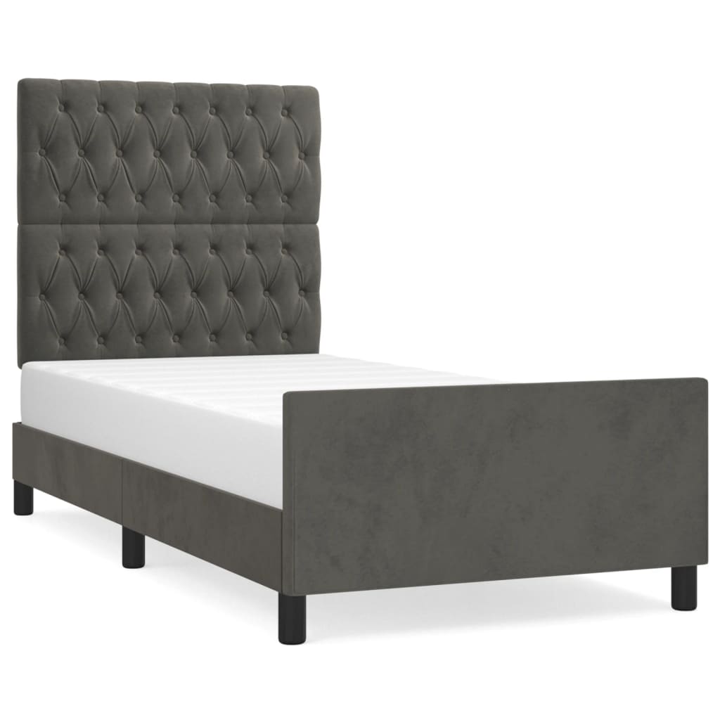 Estructura de cama 90x190 Gris