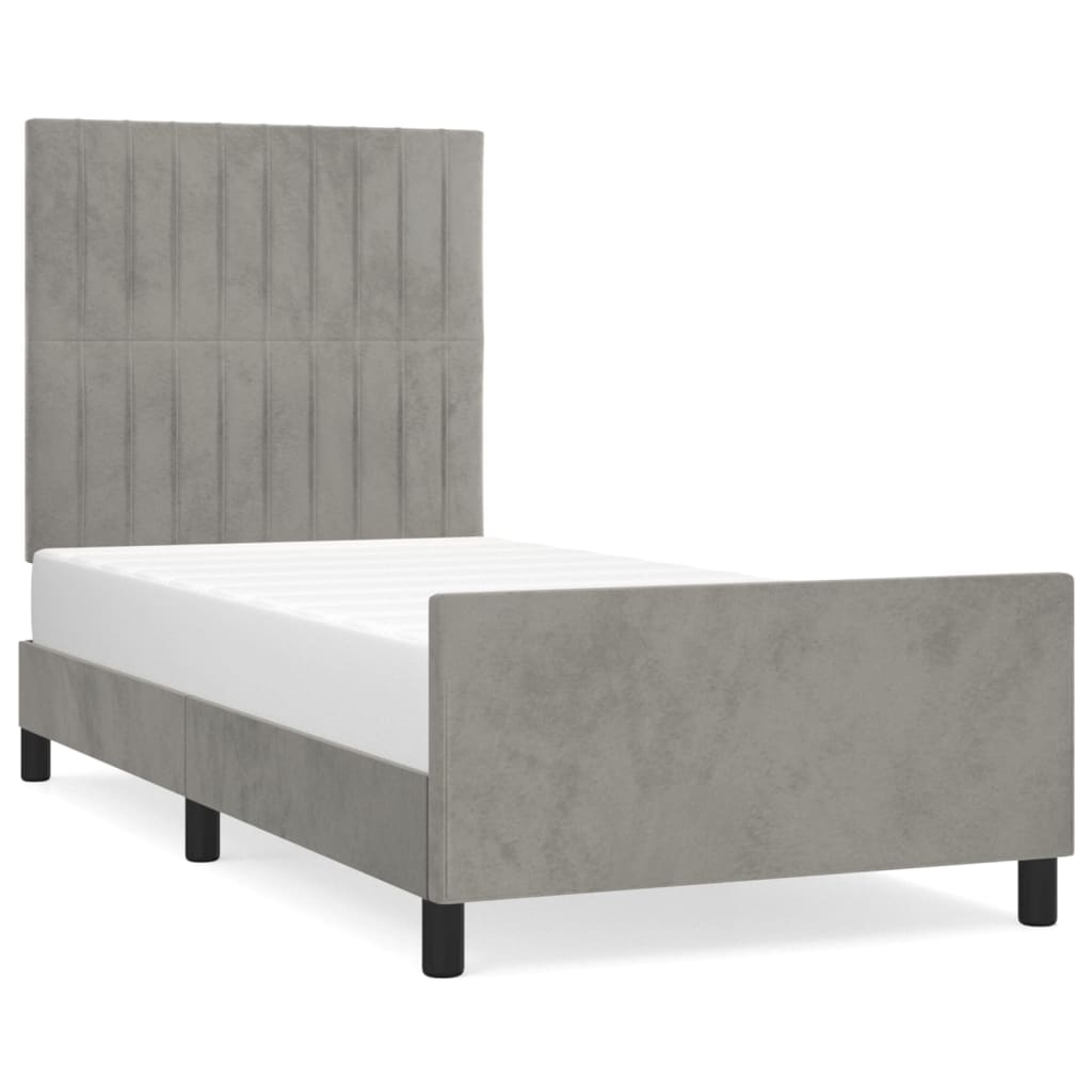 Estructura de cama 80x200 Gris Claro