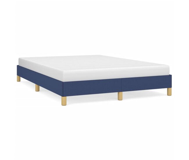 Estructura de cama de tela azul 160x200 cm