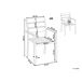 Beliani Silla de jardín VERNIO Beliani Silla de jardín VERNIO Blanco