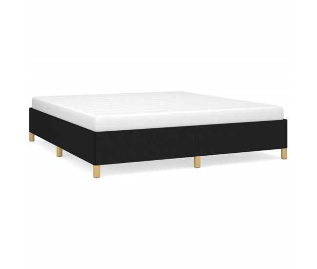 Estructura de cama de tela gris claro 160x200 cm