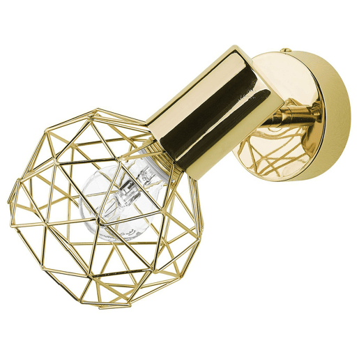 Conjunto de 2 candeeiros de foco CHENAB Ajustável Metal Dourado