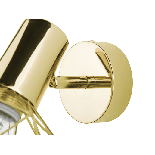Conjunto de 2 candeeiros de foco CHENAB Ajustável Metal Dourado