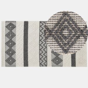 Tapete DAVUTLAR Creme claro 80 x 150 cm Lã