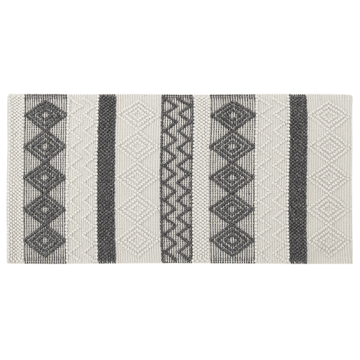 Tapete DAVUTLAR Creme claro 80 x 150 cm Lã
