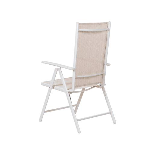 Conjunto de 6 cadeiras de jardim CATANIA Metal Creme
