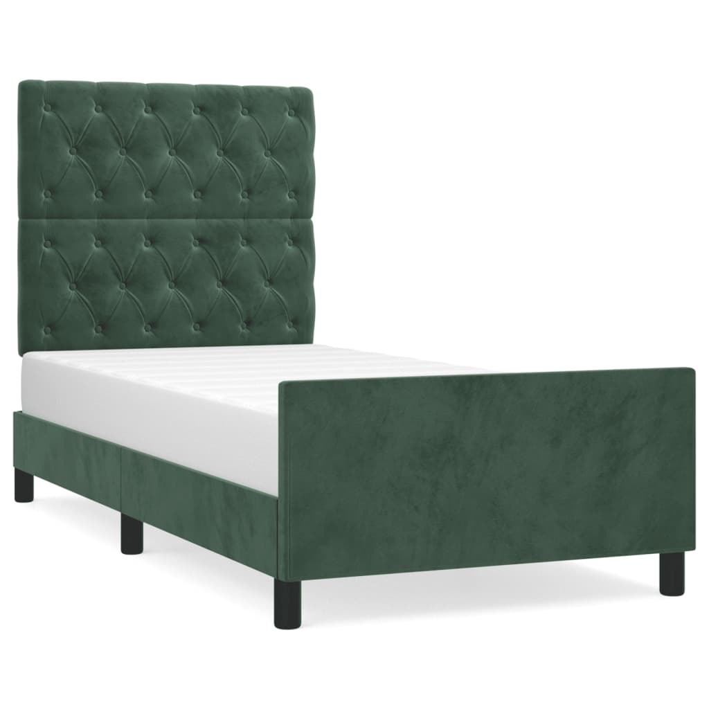 Estructura de cama 80x200 Verde