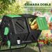 Compostador PP, Acero Outsunny Compostador PP, Acero Outsunny Negro