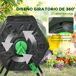 Compostador PP, Acero Outsunny Compostador PP, Acero Outsunny Negro