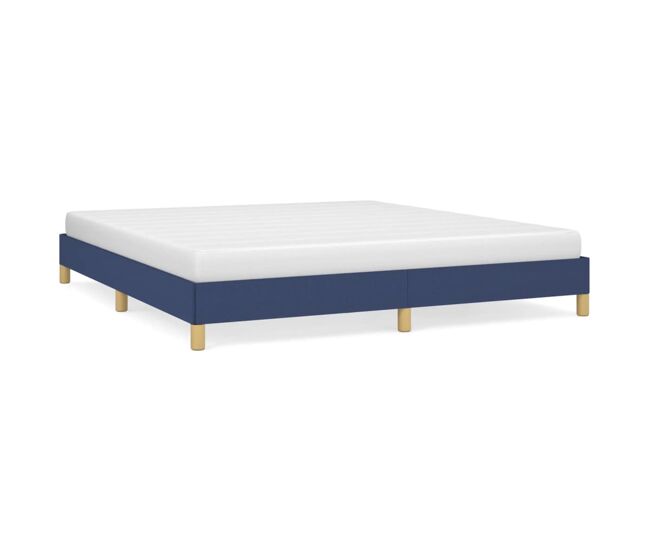 Estructura de cama tela azul 180x200 cm