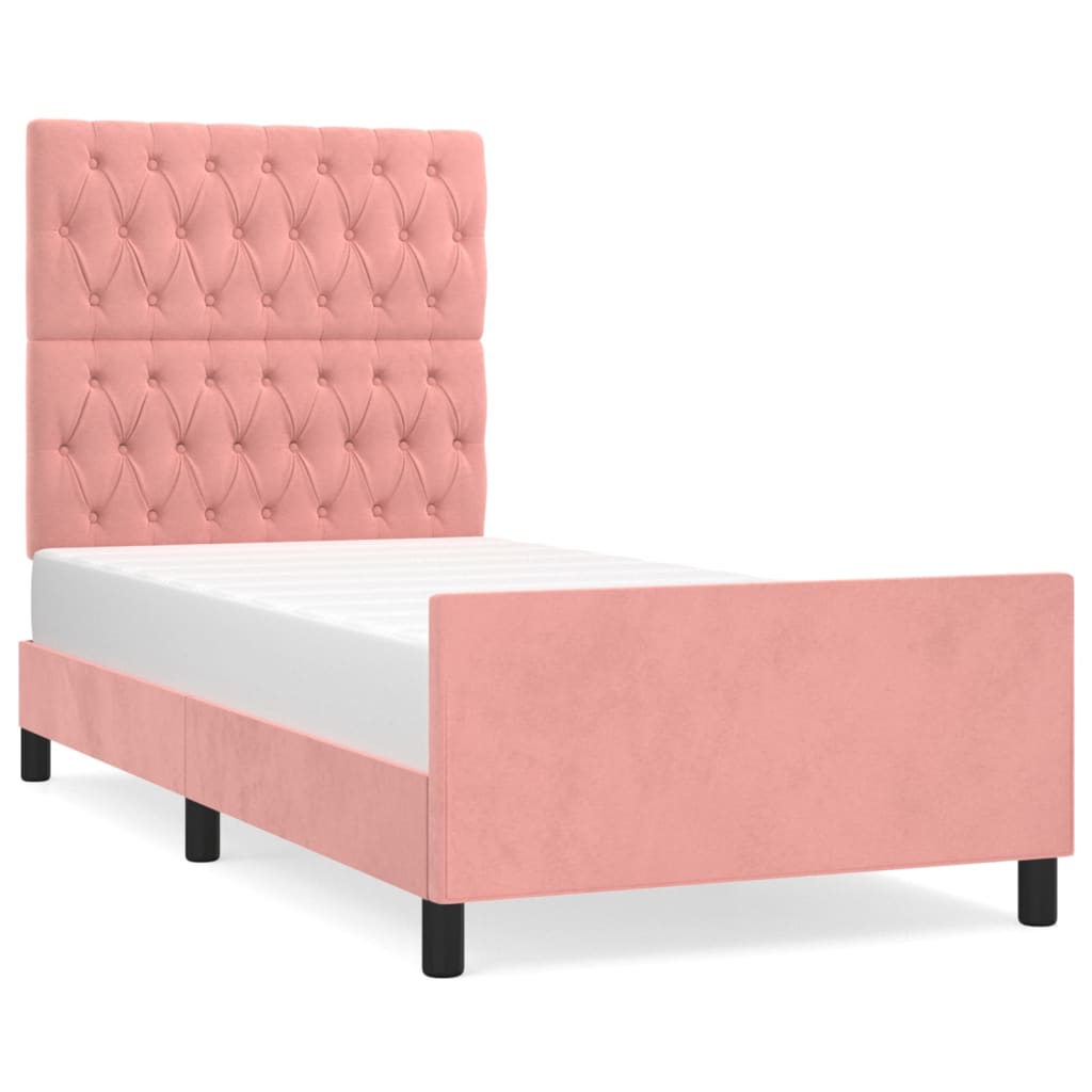 Estructura de cama 90x190 Rosa