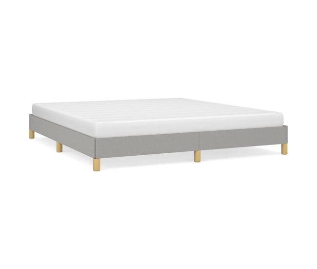 Estructura de cama gris claro tela 180x200 cm
