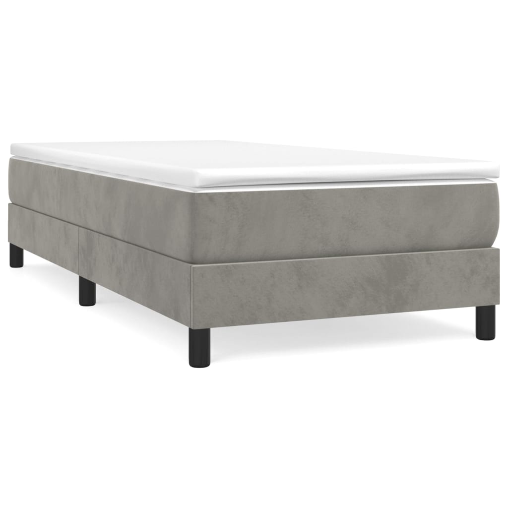 Cama box spring 100x200 Gris Claro