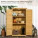 Cobertizo de Madera Madera de Abeto Outsunny Cobertizo de Madera Madera de Abeto Outsunny Marrón