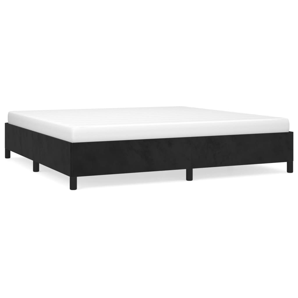 Estructura de cama de terciopelo gris claro 200x200 cm