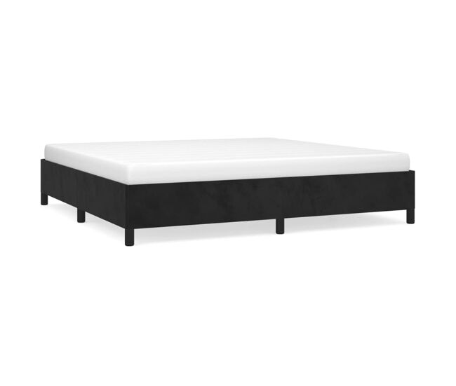 Estructura de cama de terciopelo gris claro 200x200 cm